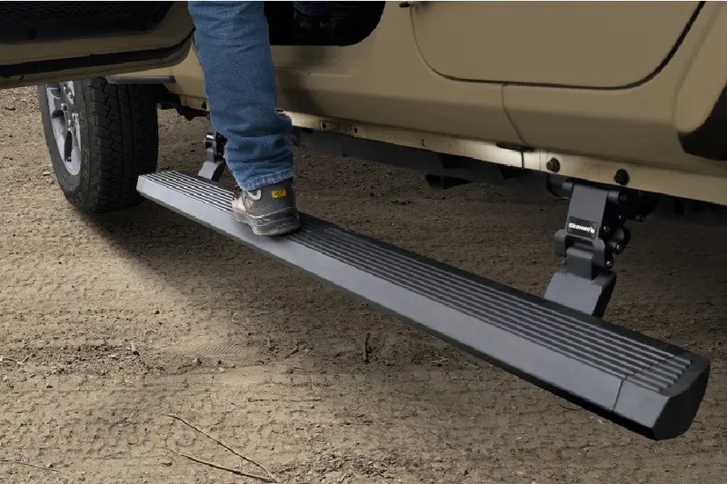 Jeep Wrangler Jl 4-Door Go Rhino E-Board E1 Electric Running Board Kit - Textured Black Finish 1