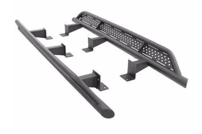 Jeep Wrangler Jl 4-Door Go Rhino Frame Mounted Sliders - Textured Black 1