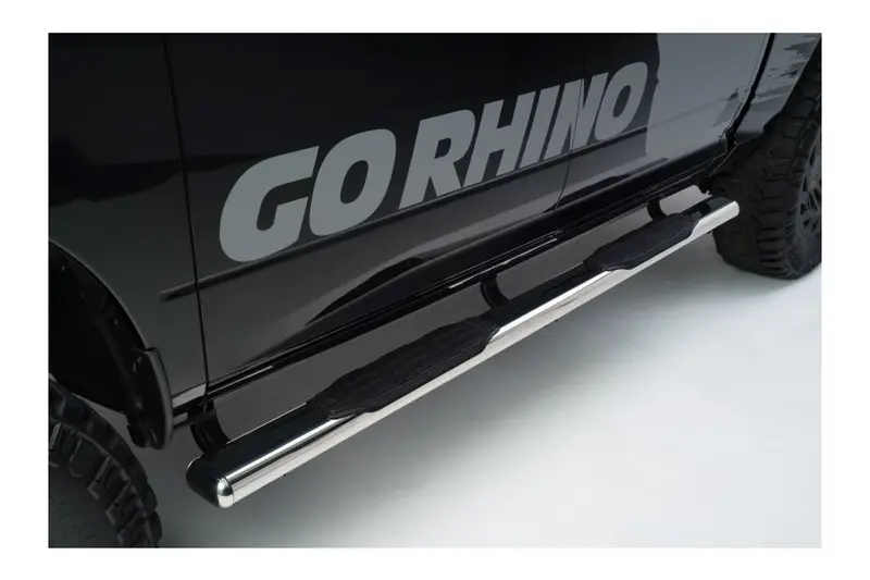 Jeep Wrangler Jl 4-Door Go Rhino1000 Series Oval Side Steps, Polished - No Brackets 1