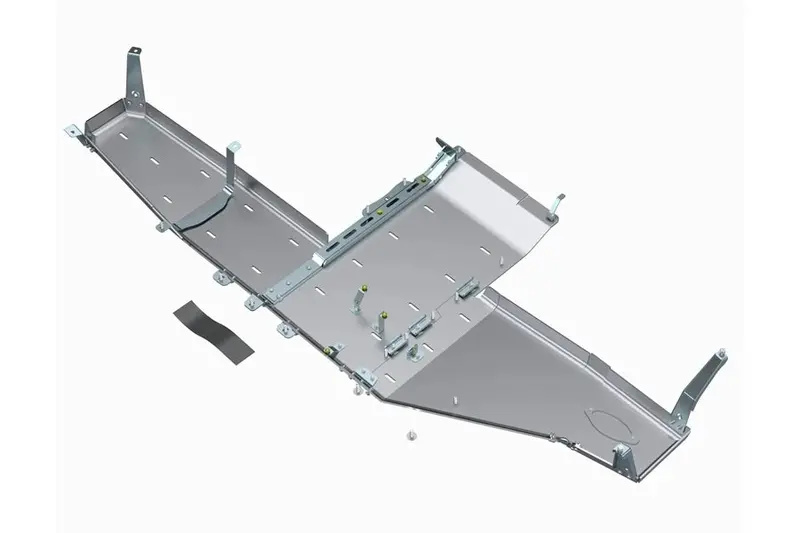 Jeep Wrangler Jl 4Xe Artec Industries Bellypan Skid Plate W/ Oil Door - Bare 1