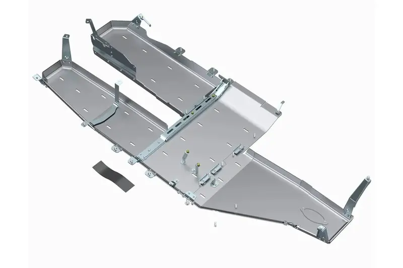 Jeep Wrangler Jl 4Xe Artec Industries Bellypan Skid Plate W/ Power Pack & Exhaust Skids 1