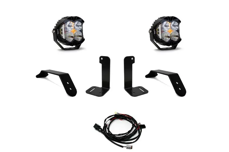 Jeep Wrangler Jl  And Gladiator Jt Baja Designs Dual Lp4 Series Bumper Led Light Kit, Toggle Switch 1