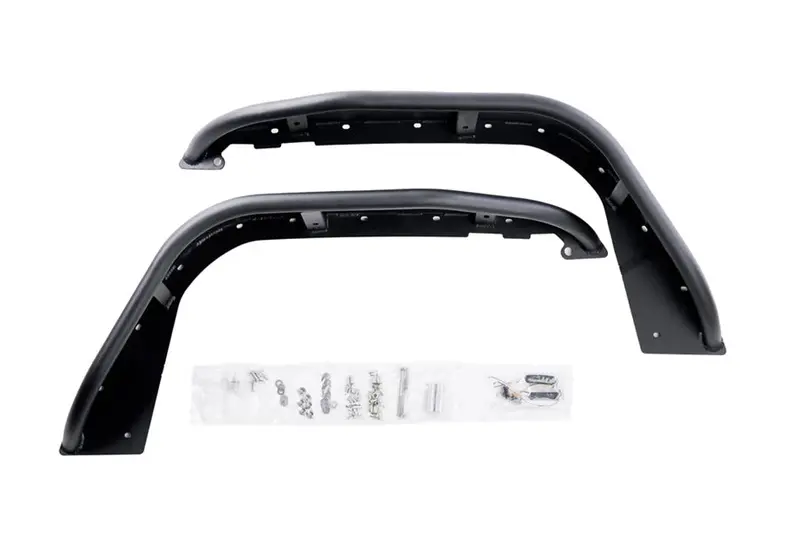 Jeep Wrangler Jl Combat Off Road Black Aluminum Fender Kit Front 1