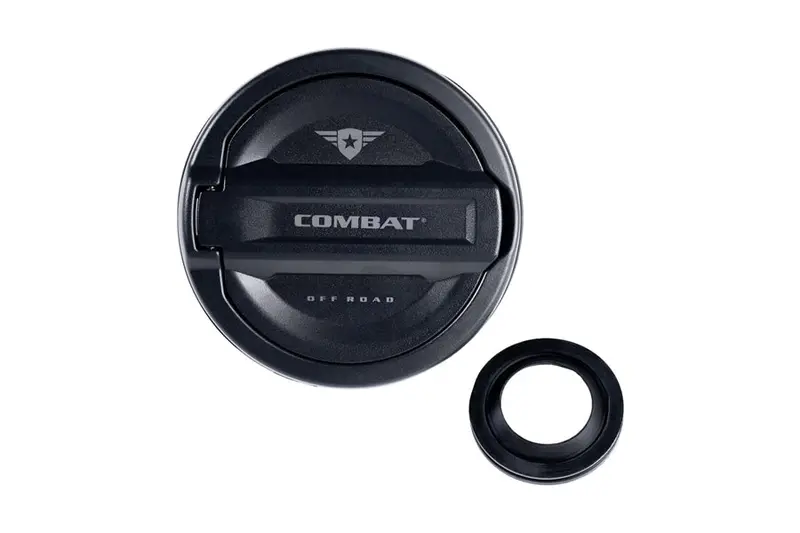 Jeep Wrangler Jl Combat Off Road Fuel Door Cover - Black Satin 1