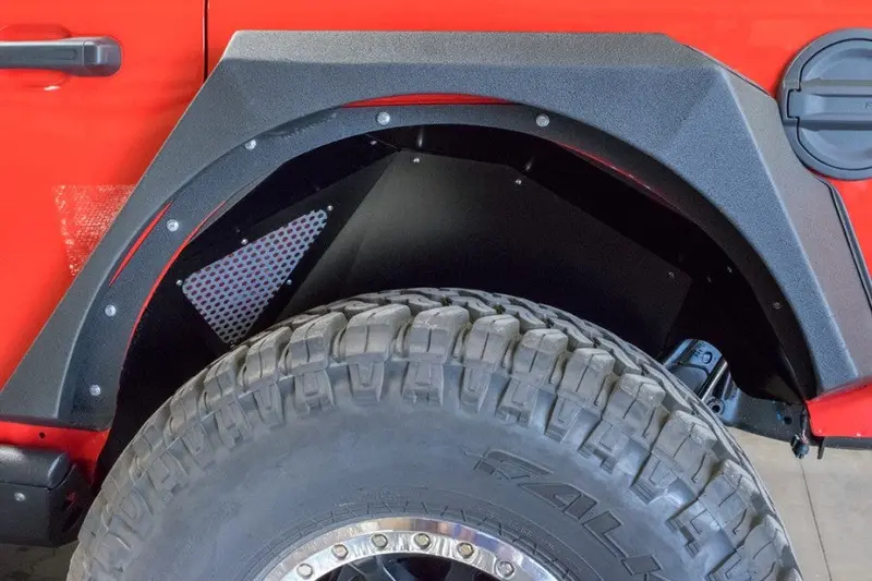 Jeep Wrangler Jl Dv8  Rear Inner Fenders, Black 1