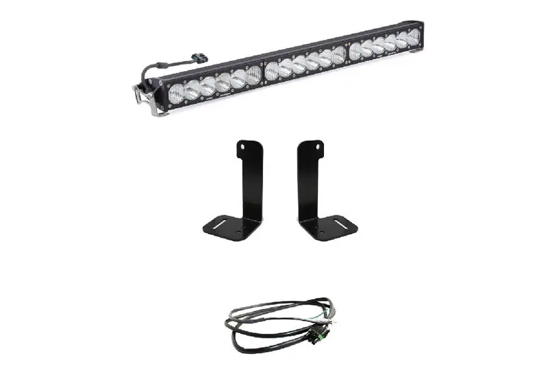 Jeep Wrangler Jl & Gladiator Jt Baja Designs 30In Onx6+ Series Bumper Light Kit W/ Upfitter Harness 1