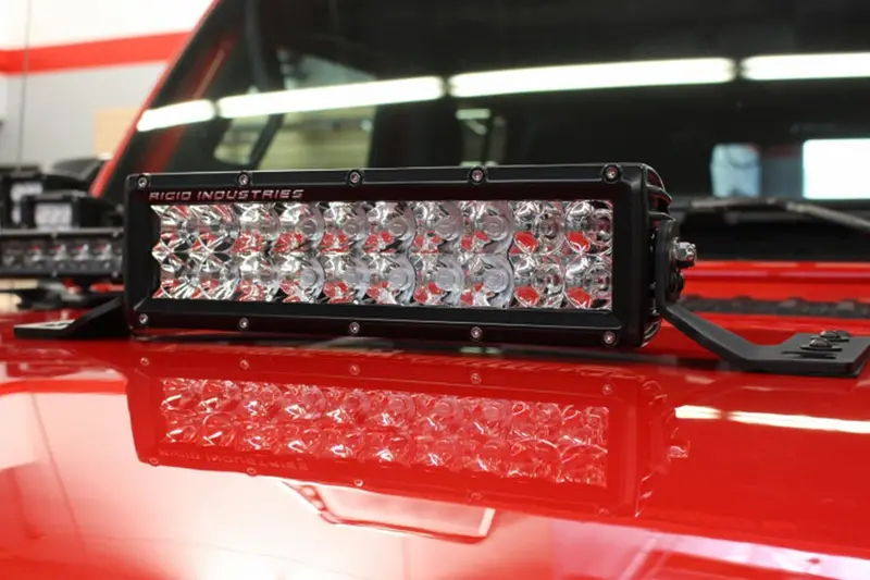 Jeep Wrangler Jl & Gladiator Jt Go Rhino Center Hood Light Mount, 10In Double Row 1