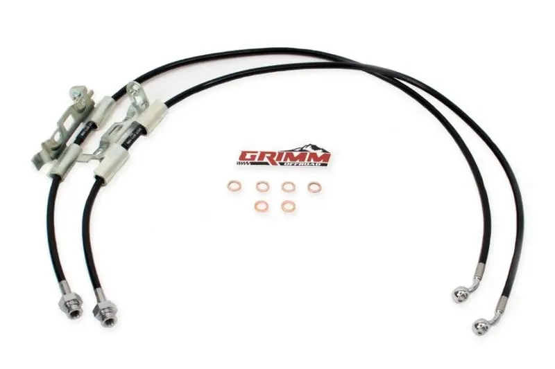 Jeep Wrangler Jl & Gladiator Jt Grimm Offroad Front Brake Line Kit, 38.5-Inch 1