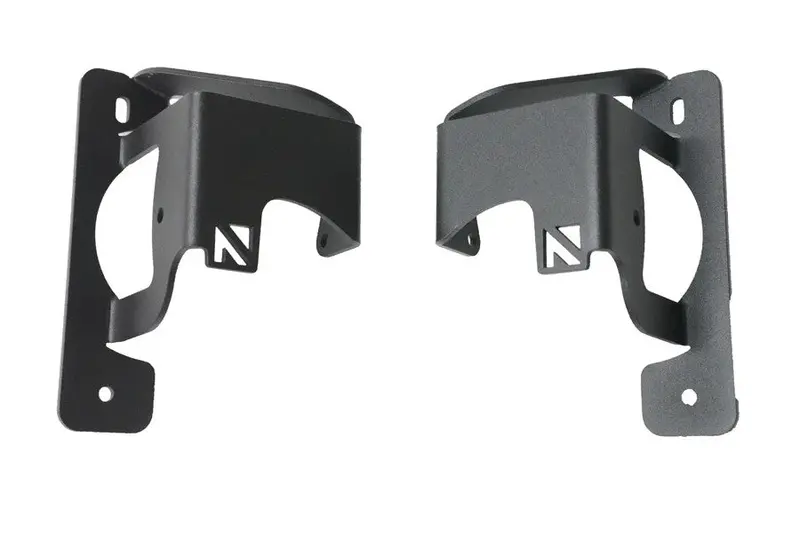 Jeep Wrangler Jl & Gladiator Jt Nacho Offroad Technology Fog Mounts - 3 Piece Steel Bumper 1