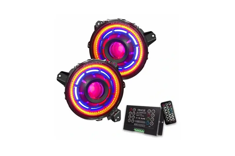 Jeep Wrangler Jl & Gladiator Jt Oracle Oculus Colorshift Bi-Led Projector Headlights - 2.0 Controller 1
