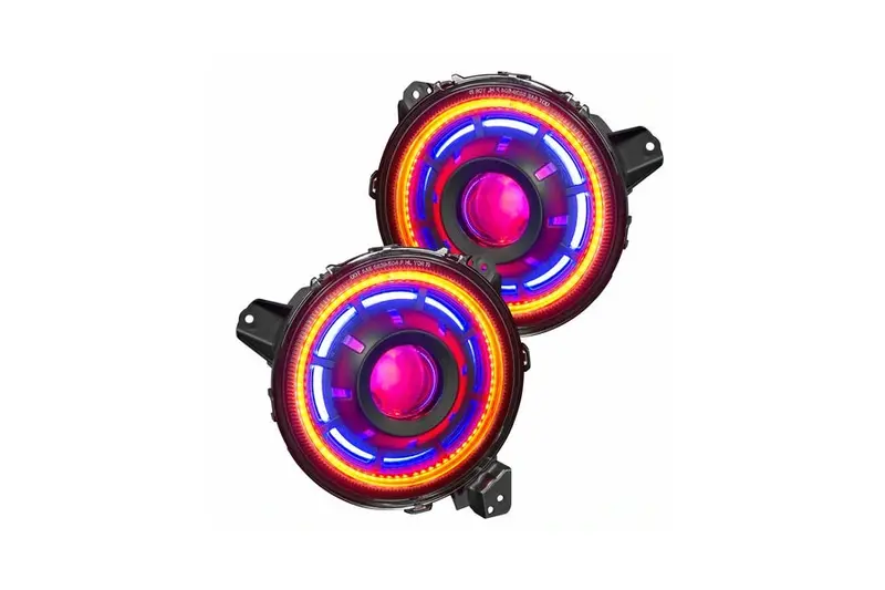 Jeep Wrangler Jl & Gladiator Jt Oracle Oculus Colorshift Bi-Led Projector Headlights - No Controller 1