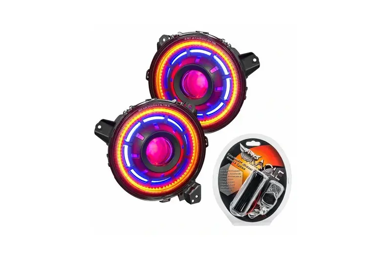 Jeep Wrangler Jl & Gladiator Jt Oracle Oculus Colorshift Bi-Led Projector Headlights - Wireless Controller 1