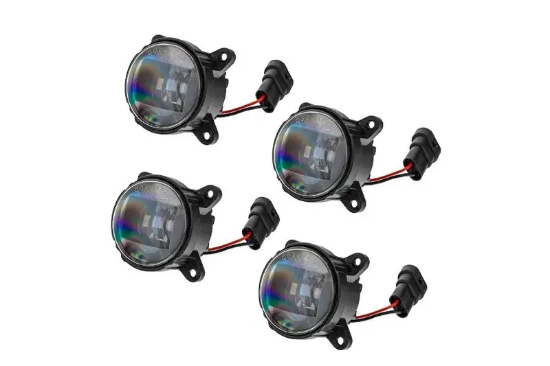 Jeep Wrangler Jl & Gladiator Jt Oracle  Vector Grill Demon Eye Colorshift Projector Conversion Kit 1