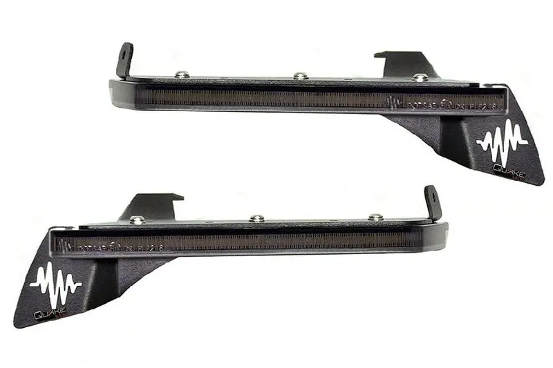 Jeep Wrangler Jl & Gladiator Jt Quake Led Slim Smoked Drl Sport/Sport S Fender Chop Kit 1