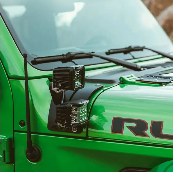 Jeep Wrangler Jl & Gladiator Jt Rigid Industries Cowl Mount Fits 2 D-Series 2