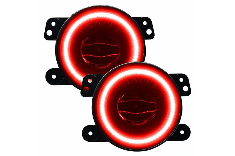 Jeep Wrangler Jl, Jk & Gladiator Jt Oracle High Performance 20W Led Fog Lights, Red 1