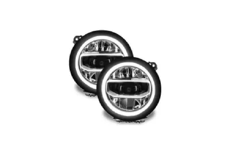 Jeep Wrangler Jl Oracle Colorshift Rgbw Headlight Drl Upgrade Kit - No Controller 1