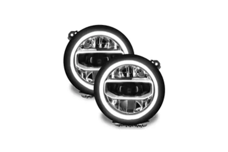 Jeep Wrangler Jl Oracle Colorshift Rgbw Headlight Drl Upgrade Kit - Rf Controller 1