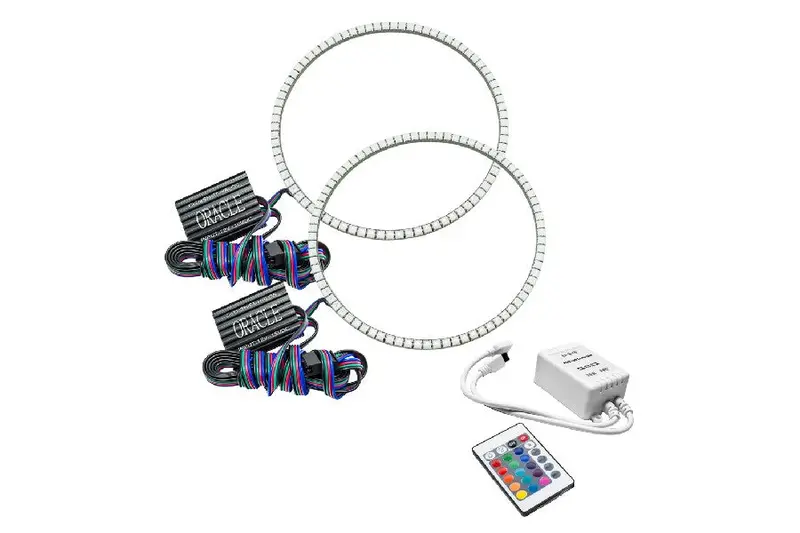 Jeep Wrangler Jl Oracle Led Headlight Surface Mount Kit, Colorshift W/Rf Controller 1