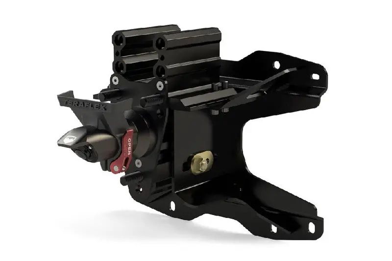 Jeep Wrangler Jl Teraflex Alpha Hd Adjustable Spare Tire Mount Kit W/ Brake Light And Camera Mounts - 5In X 5In 1