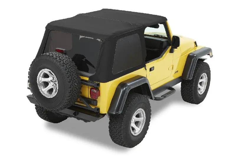Jeep Wrangler Tj Bestop Slantback Soft Top - Black Diamond 1