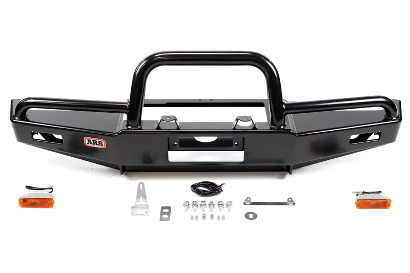 Jeep Wrangler Tj & Lj Arb Deluxe Winch Bull Bar Bumper, Black | 3450070 1