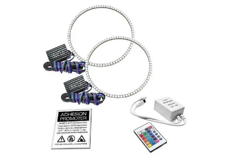 Jeep Wrangler Tj Oracle Led Surface Mount Headlight Halo Kit - Colorshift Simple Controller 1