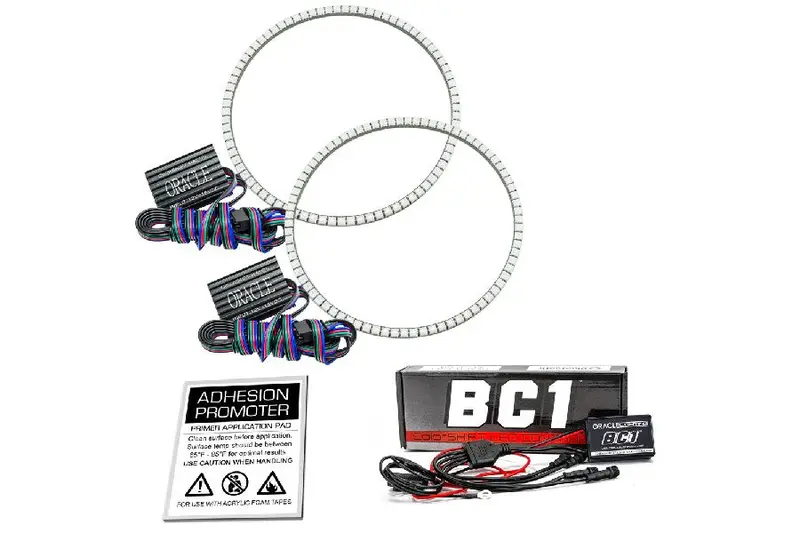 Jeep Wrangler Tj Oracle Led Surface Mount Headlight Halo Kit - Colorshift W/ Bc1 Controller 1