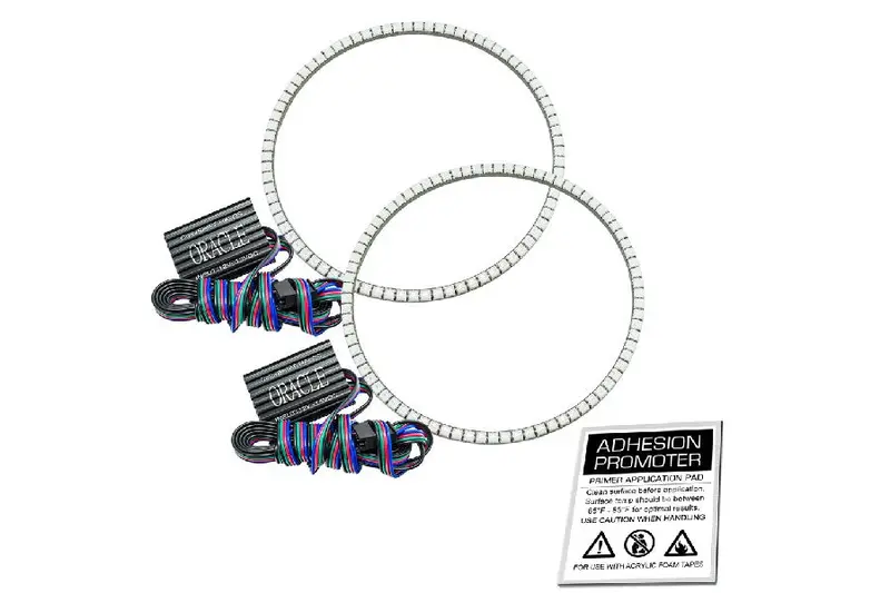 Jeep Wrangler Tj Oracle Led Surface Mount Headlight Halo Kit - Colorshift W/ No Controller 1
