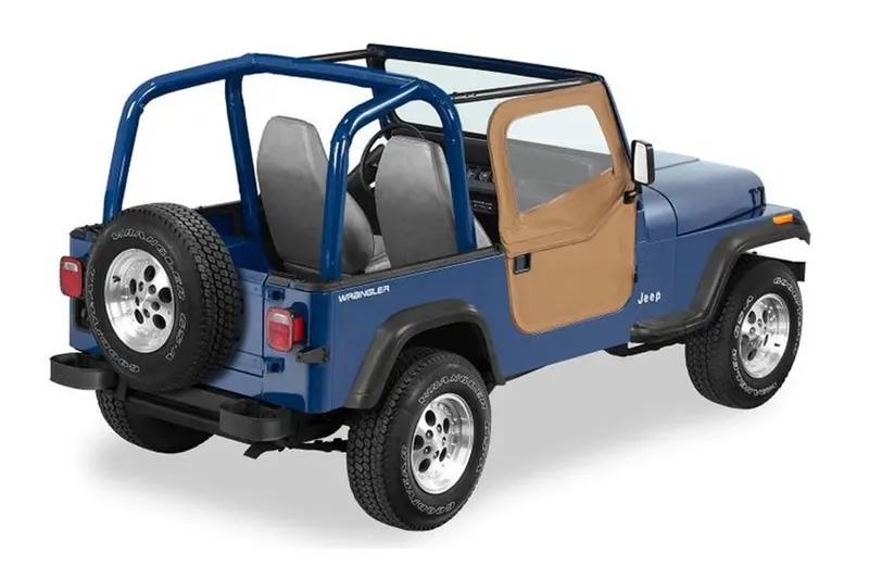 Jeep Wrangler Yj & Cj Bestop Full 2-Piece Fabric Doors - Spice 1