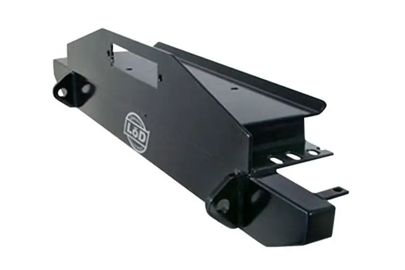 Jeep Wrangler Yj Lod Offroad Mid Width Front Winch Bumper, Black 1