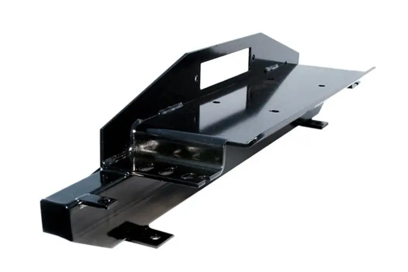Jeep Wrangler Yj Lod Offroad Stubby Front Winch Bumper, Black 2