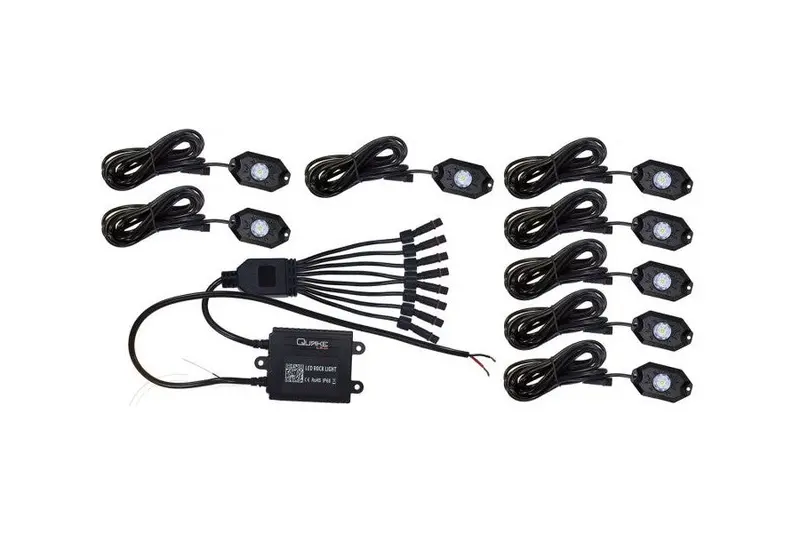 Jeepgladiator Jt Quake Led 8Pc Rock Light Kit - Rgbw 1