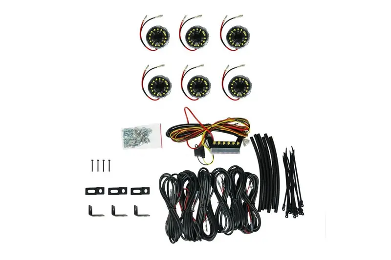 Kc Hilites Cyclone V2 Led Rock Light Kit, 6Pcs - Clear 1