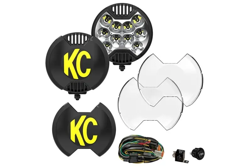 Kc Hilites Slimlite 6In Led Light Master Kit - Pair 1