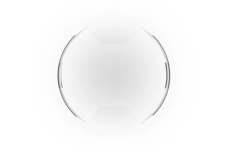 Kc Hilites Slimlite 8In Led Light Shield - Clear 1