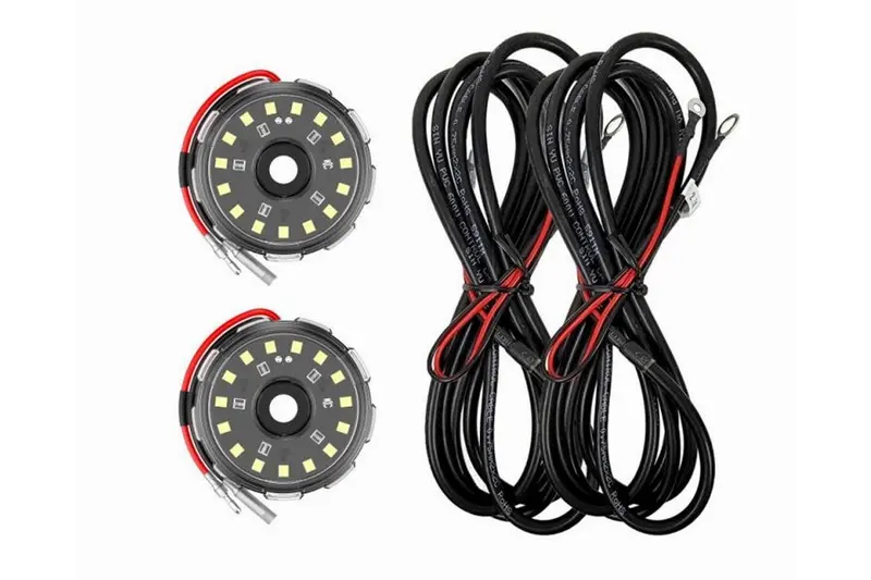 Kc Hilites Two-Light Add-On Cyclone V2 Kit, Clear - 2.5M Long 1