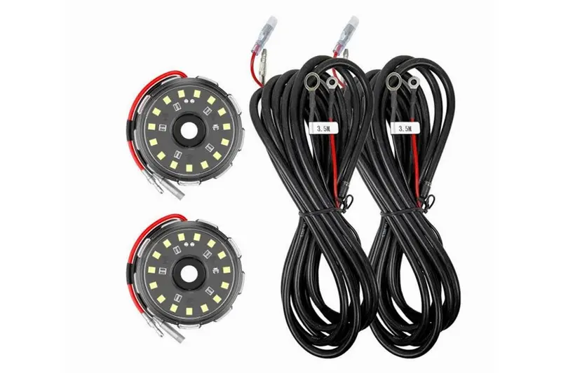 Kc Hilites Two-Light Add-On Cyclone V2 Kit, Clear - 3.5M Long 1