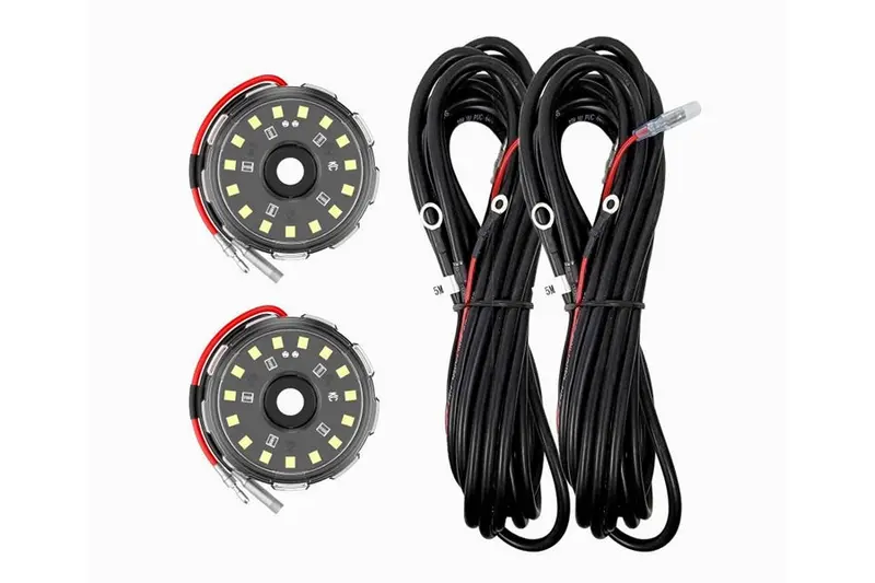 Kc Hilites Two-Light Add-On Cyclone V2 Kit, Clear - 5M Long 1