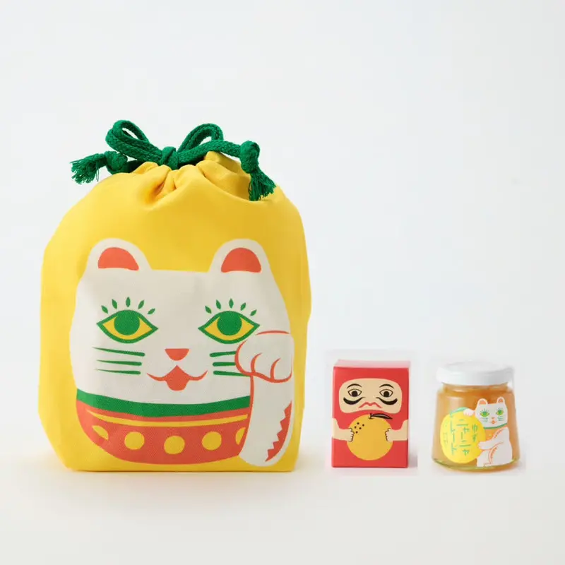 Kinchaku Marmalade Gift Set, Red Yuzu Kosho & Yuzu Marmalade 1