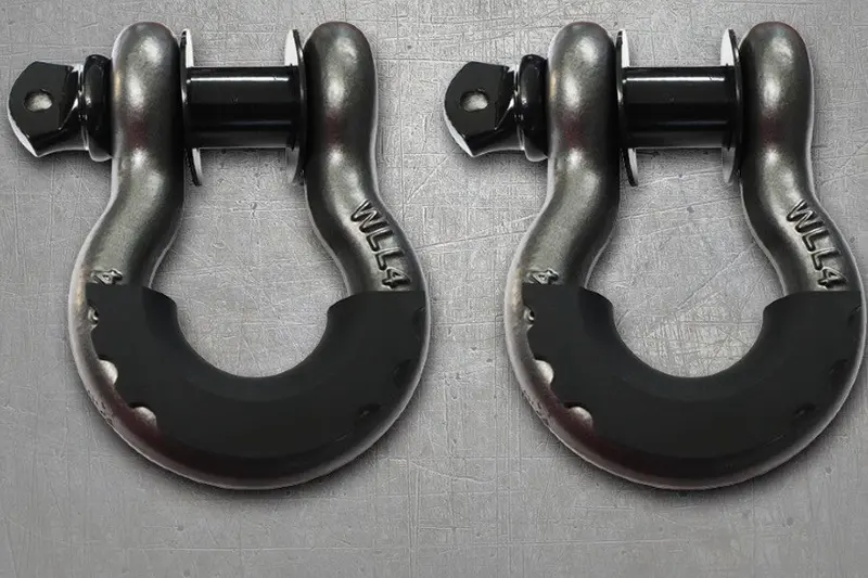 Lod Offroad Offroad 3/4In Shackle Kit With Isolators - Grey 1