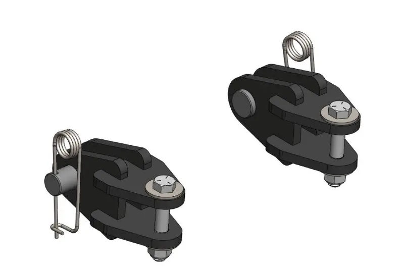 Lod Offroad Offroad Tow Bar Adapters For Ready Brute Tow Bars-Black Texture 1