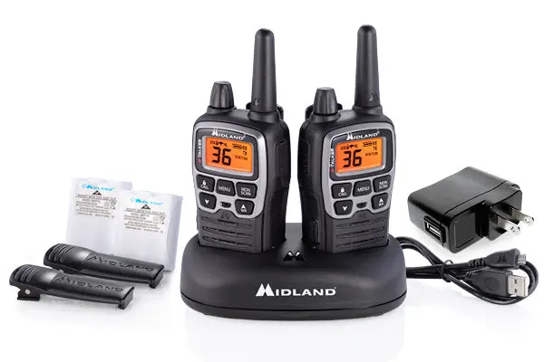 Midland X-Talker Two-Way Radios W/ Desktop Charger 1