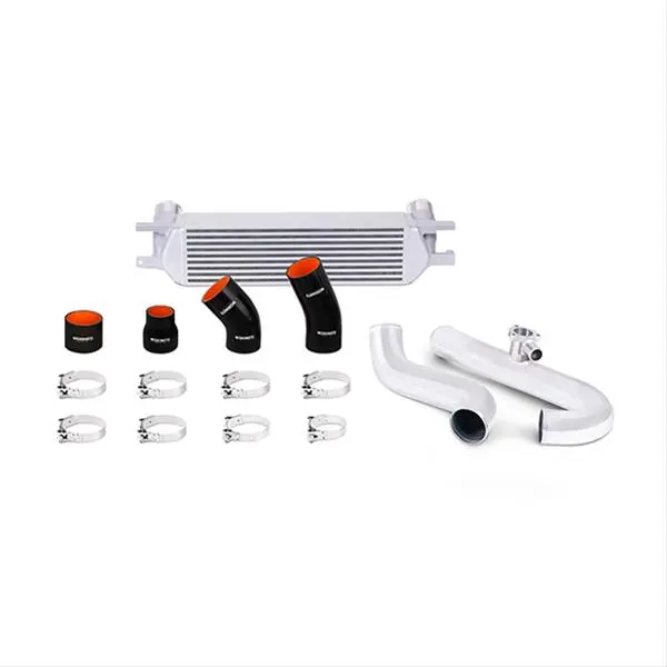 Mishimoto 2015+ Ford Mustang Ecoboost Performance Intercooler Kit - Silver Core Polished Pipes 1