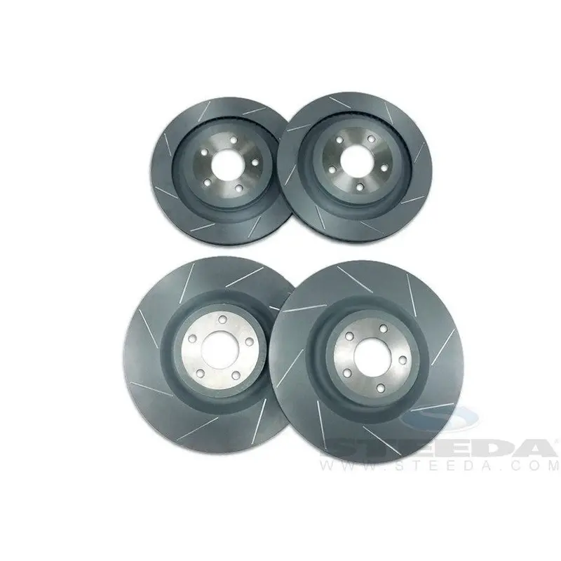 Mustang Slotted Front And Rear Brake Rotors 1
