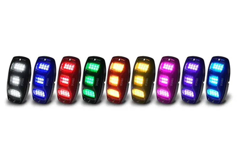 Oracle Colorshift Rgb With Underbody Wheel Well Rock Light Kit, 4 Pcs 1