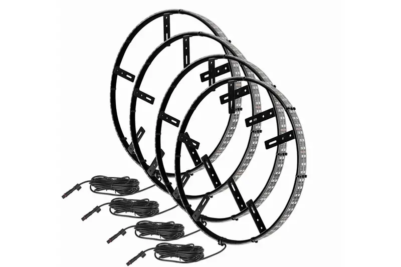 Oracle Double Led Illuminated Wheel Rings, Double Row - Blue 1