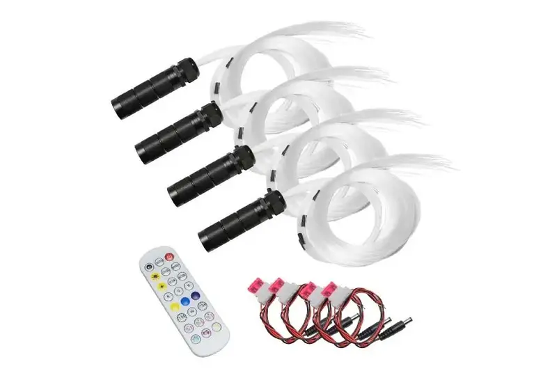 Oracle  Fiber Optic Wheel Liner Colorshift  Rgb W Kit - 40W Led 600 Fibers 1