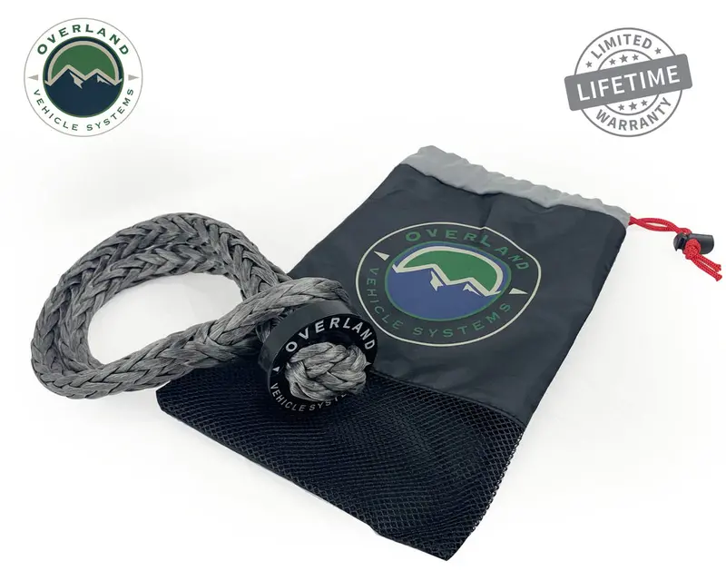 Overland Vehicle Systems 22In Soft Shackle W/ Collar & Storage Bag - 7/16In / 41,000Lb 1