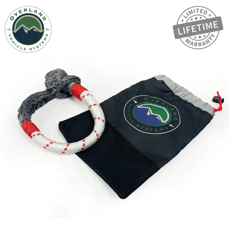 Overland Vehicle Systems 23In Soft Shackle W/ Loop & Abrasive Protection Sleeve - 7/16In / 41,000Lb 1